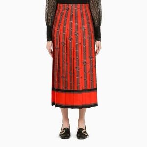 Gucci Silk Midi Length Skirt